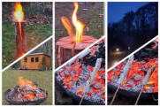Schwedenfeuer und Lagerfeuer